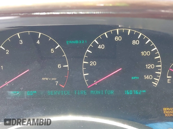 2003 Cadillac DeVille DTS z VIN 1G6KF57943U114611, wystawiony jako IAAI lot #41661350 z przebiegiem 160 762 mil mil oraz . Historia ofert i sprzedaży dostępna na DreamBid. Obrazek 7.