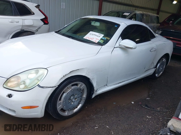2002 Lexus SC 430 with VIN JTHFN48Y920026823, listed as a IAAI auction lot 42459165 with 187,950 mi miles and . Bid and sale history available at DreamBid. Image 6.
