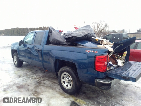 2017 Chevrolet Silverado 1500 Work Truck with VIN 1GCVKNEH7HZ265081, listed as a IAAI auction lot 41655075 with 144,207 mi miles. Bid and sale history available at carsss.com. Image 3.