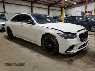 2022 Mercedes-Benz S-Class S 500 with VIN W1K6G6DB9NA136980, listed as a Copart auction lot 86716354 with 0 mi miles and Salvage Title. Bid and sale history available at carsss.com. Image 4.