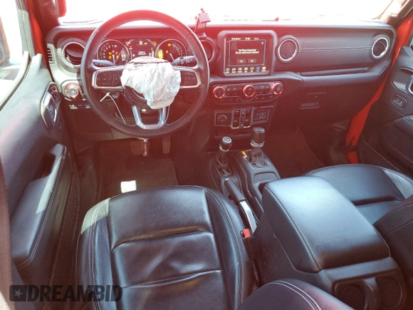 2021 Jeep Wrangler Unlimited Sahara with VIN 1C4JJXP64MW766076, listed as a Copart auction lot 54457195 with 92,421 mi miles and Salvage title. Bid and sale history available at DreamBid. Image 8.