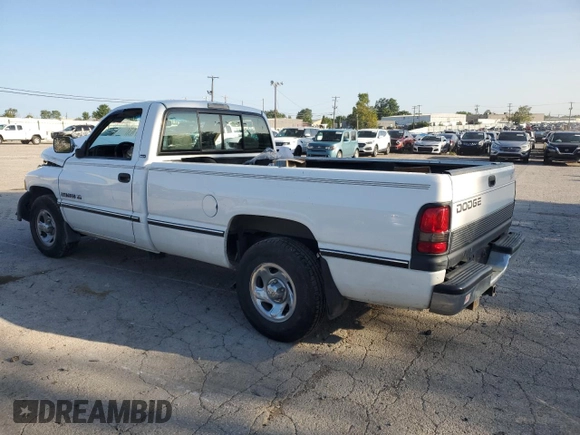 1996 Dodge 1500 with VIN 1B7HC16Z0TS519483, listed as a Copart auction lot 67850574 with 103,129 mi miles and Salvage Title. Bid and sale history available at carsss.com. Image 2.