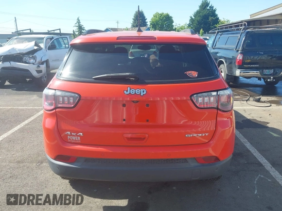2017 Jeep Compass Sport with VIN 3C4NJDAB1HT628125, listed as a IAAI auction lot 42218375 with 52,415 mi miles and . Bid and sale history available at DreamBid. Image 16.