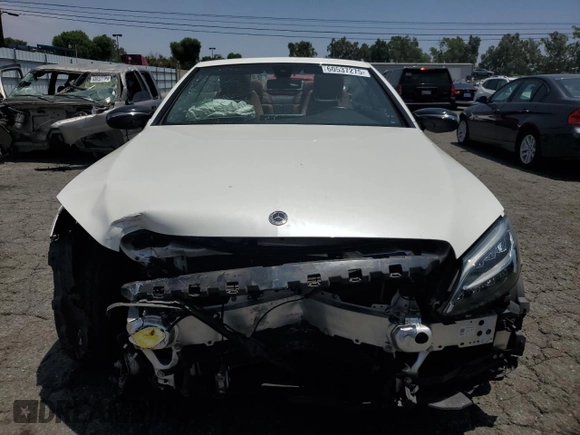2021 Mercedes-Benz C 300 with VIN W1KWK8DB8MG100428, listed as a Copart auction lot 60537275 with 35,917 mi miles and Salvage title. Bid and sale history available at DreamBid. Image 5.