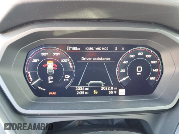 2024 Audi Q4 e-tron Premium Plus with VIN WA1LUBFZ2RP036788, listed as a Copart auction lot 47398845 with 2,034 mi miles and Salvage Title. Bid and sale history available at DreamBid. Image 9.
