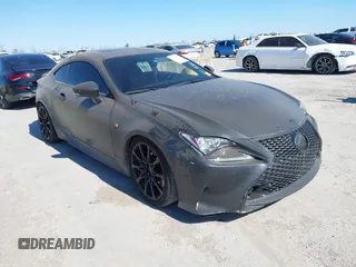 2015 Lexus RC 350 F Sport z VIN JTHHE5BC3F5005986, wystawiony jako IAAI lot #41798543 z przebiegiem 111 763 mil mil oraz . Historia ofert i sprzedaży dostępna na DreamBid. Obrazek 1.