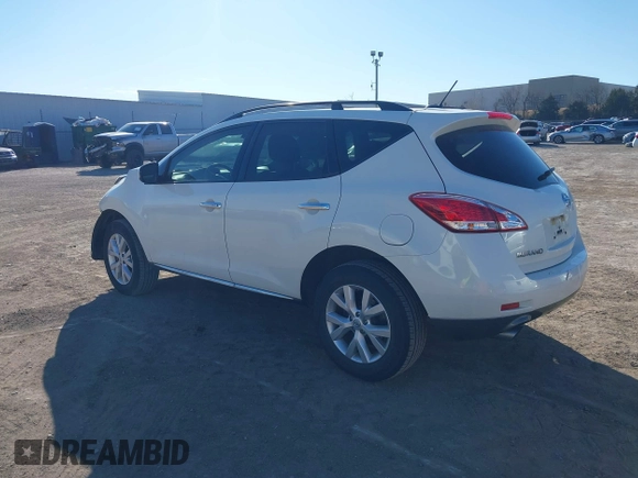 2014 Nissan Murano S with VIN JN8AZ1MW8EW529218, listed as a IAAI auction lot 41397594 with 83,421 mi miles and . Bid and sale history available at DreamBid. Image 3.