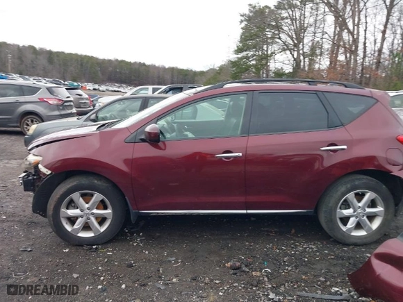 2009 Nissan Murano S with VIN JN8AZ18UX9W008239, listed as a IAAI auction lot 41259533 with 150,050 mi miles. Bid and sale history available at carsss.com. Image 14.