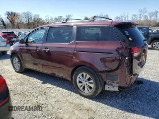 2015 Kia Sedona LX with VIN KNDMB5C15F6020392, listed as a Copart auction lot 49422195 with 176,461 mi miles and Salvage Title. Bid and sale history available at carsss.com. Image 2.