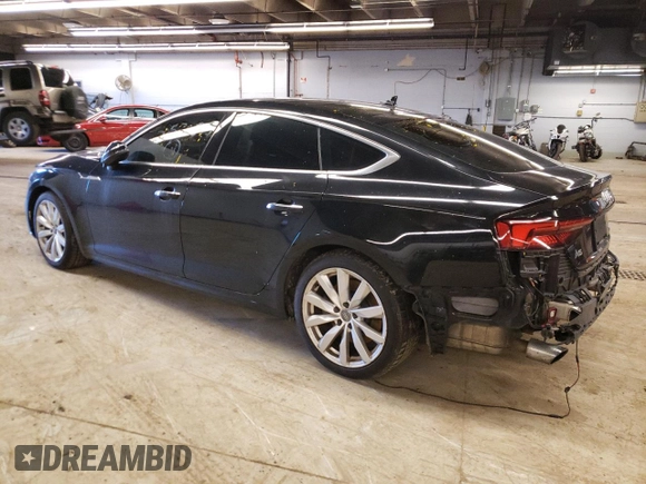 2018 Audi A5 Sportback Prestige with VIN WAUCNCF54JA099899, listed as a Copart auction lot 39530573 with 124,077 mi miles. Bid and sale history available at carsss.com. Image 2.