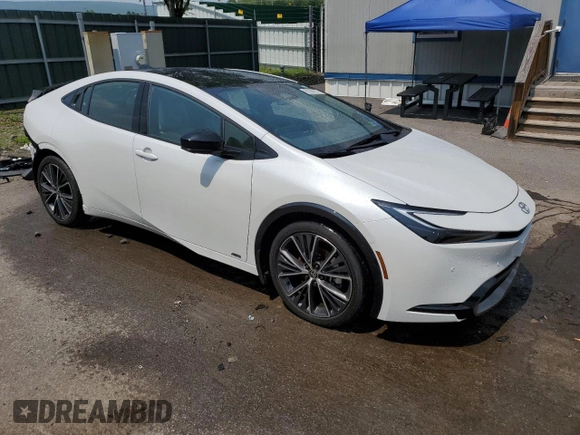 2024 Toyota Prius LE with VIN JTDADABU7R3018666, listed as a Copart auction lot 60286835 with 361 mi miles and Salvage title. Bid and sale history available at DreamBid. Image 4.