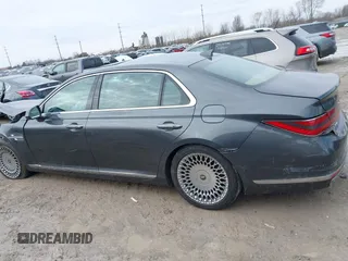 2020 Genesis G90 5.0L Ultimate with VIN KMTF54PH1LU081314, listed as a IAAI auction lot 41642178 with 122,450 mi miles. Bid and sale history available at carsss.com. Image 14.