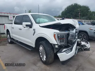 2021 Ford F-150 XL with VIN 1FTFW1E8XMFA69505, listed as a IAAI auction lot 42446323 with 58,214 mi miles and . Bid and sale history available at DreamBid. Image 1.