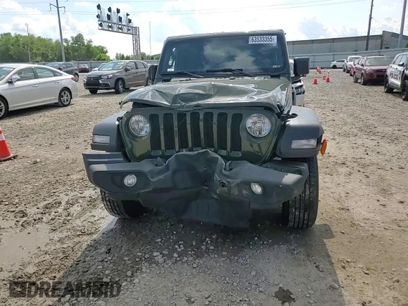 2023 Jeep Wrangler Sport S with VIN 1C4GJXAN7PW634914, listed as a Copart auction lot 63533355 with 39,490 mi miles and Salvage title. Bid and sale history available at DreamBid. Image 13.