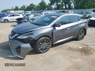 2021 Nissan Murano SV with VIN 5N1AZ2BS3MC130892, listed as a Copart auction lot 60551635 with 38,683 mi miles and Salvage title. Bid and sale history available at DreamBid. Image 1.