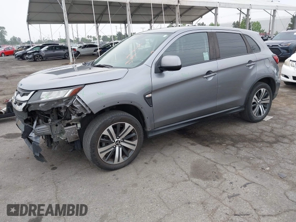 2021 Mitsubishi Outlander ES with VIN JA4APUAU2MU036192, listed as a IAAI auction lot 42174044 with 54,331 mi miles and . Bid and sale history available at DreamBid. Image 2.