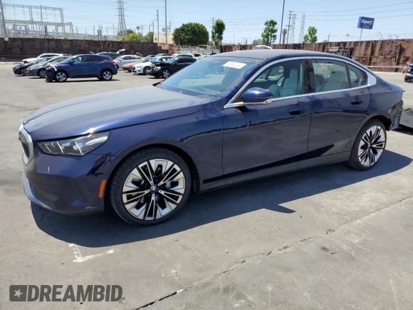 2024 BMW 5 Series 530i with VIN WBA43FJ06RCR00808, listed as a Copart auction lot 60520224 with 4,803 mi miles and Salvage Title. Bid and sale history available at carsss.com. Image 1.