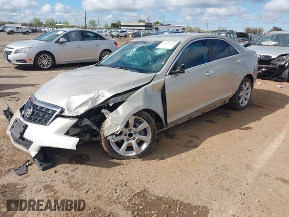 2014 Cadillac ATS Standard RWD with VIN 1G6AA5RX3E0129469, listed as a IAAI auction lot 41934275 with 95,653 mi miles. Bid and sale history available at carsss.com. Image 2.