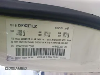 2008 Chrysler 300 Limited with VIN 2C3KA33G98H172006, listed as a IAAI auction lot 41445953 with 183,451 mi miles and . Bid and sale history available at DreamBid. Image 9.