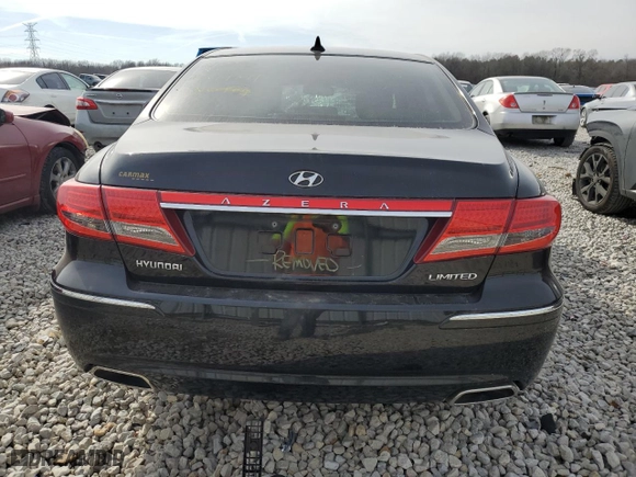 2011 Hyundai Azera Limited with VIN KMHFC4DF1BA544541, listed as a Copart auction lot 42767664 with 47,340 mi miles and Salvage Title. Bid and sale history available at carsss.com. Image 6.
