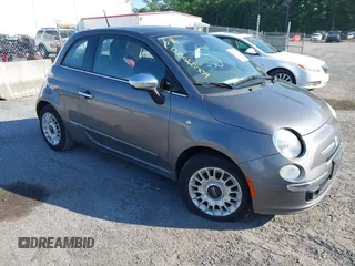 2013 FIAT 500 Lounge with VIN 3C3CFFCR1DT514302, listed as a IAAI auction lot 42123215 with Not provided miles and . Bid and sale history available at DreamBid. Image 1.