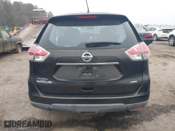 2016 Nissan Rogue SV with VIN KNMAT2MV6GP665869, listed as a IAAI auction lot 41800334 with 141,721 mi miles. Bid and sale history available at carsss.com. Image 16.