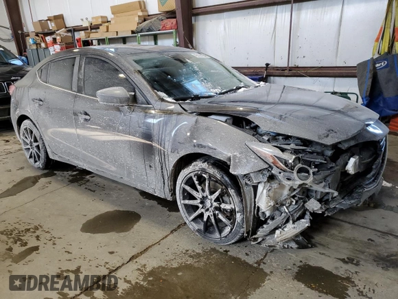 2015 Mazda 3 S Grand Touring with VIN JM1BM1W32F1242067, listed as a Copart auction lot 45106154 with 147,435 mi miles and Salvage Title. Bid and sale history available at DreamBid. Image 4.
