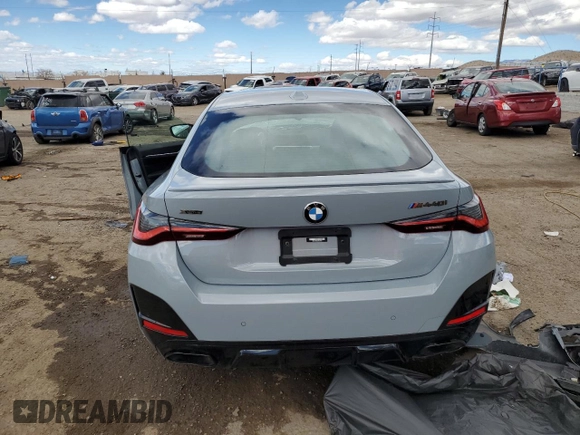 2022 BMW 4 Series M440i xDrive with VIN WBA13AW0XNFM27700, listed as a Copart auction lot 48406425 with Not provided miles and Salvage title. Bid and sale history available at DreamBid. Image 6.