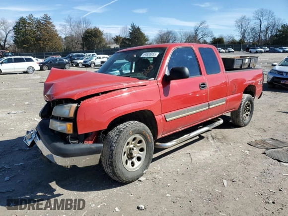 2005 Chevrolet Silverado 1500 with VIN 1GCEK19V05E137115, listed as a Copart auction lot 44826855 with 0 mi miles and Clean Title. Bid and sale history available at carsss.com. Image 1.