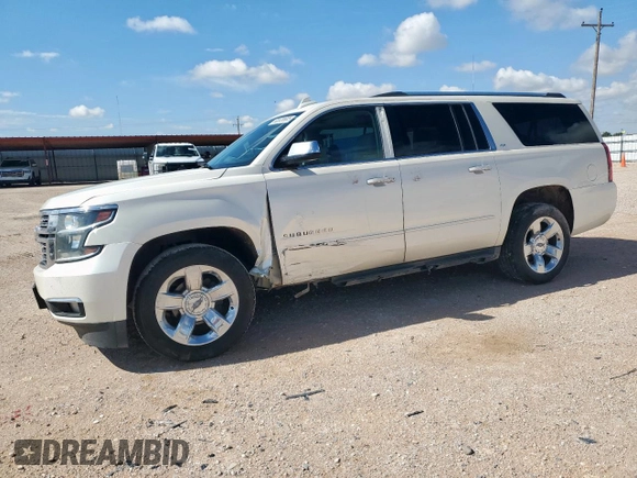 2015 Chevrolet Suburban LTZ with VIN 1GNSCKKC6FR705660, listed as a Copart auction lot 60328685 with 174,247 mi miles and Salvage title. Bid and sale history available at DreamBid. Image 1.