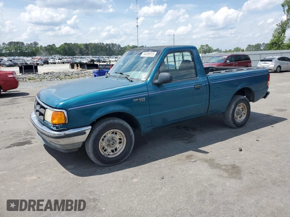 1993 Ford Ranger Splash with VIN 1FTCR10X2PUA80703, listed as a Copart auction lot 54696915 with 63,266 mi miles and Salvage Title. Bid and sale history available at carsss.com. Image 1.