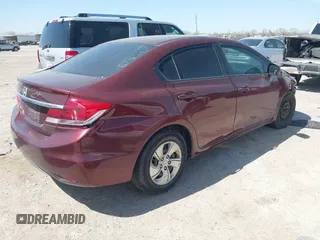 2013 Honda Civic LX with VIN 2HGFB2F52DH568420, listed as a IAAI auction lot 41857748 with 181,680 mi miles and . Bid and sale history available at DreamBid. Image 4.