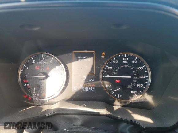 2022 Subaru Outback Wilderness with VIN 4S4BTGUD1N3249849, listed as a Copart auction lot 50905305 with 50,452 mi miles and Salvage Title. Bid and sale history available at DreamBid. Image 9.