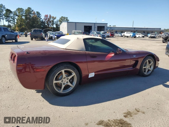 2003 Chevrolet Corvette with VIN 1G1YY32G335112525, listed as a Copart auction lot 75454194 with 0 mi miles and Salvage Title. Bid and sale history available at carsss.com. Image 3.