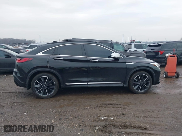 2023 Infiniti QX55 Essential with VIN 3PCAJ5KR7PF100554, listed as a IAAI auction lot 41498341 with 28,624 mi miles and . Bid and sale history available at DreamBid. Image 13.