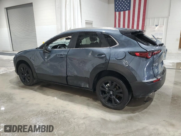 2024 Mazda CX-30 S Carbon Edition with VIN 3MVDMBCM7RM637315, listed as a Copart auction lot 55108695 with 8,476 mi miles and Salvage title. Bid and sale history available at DreamBid. Image 2.