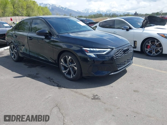 2022 Audi A3 Premium Plus z VIN WAUHUDGY7NA035370, wystawiony jako IAAI lot #42057595 z przebiegiem 47 227 mil mil oraz . Historia ofert i sprzedaży dostępna na DreamBid. Obrazek 1.