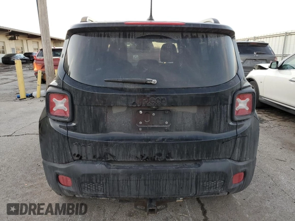 2017 Jeep Renegade Altitude with VIN ZACCJBBB9HPF97739, listed as a Copart auction lot 42028335 with 110,288 mi miles and Salvage Title. Bid and sale history available at carsss.com. Image 6.