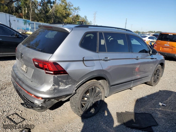 2022 Volkswagen Tiguan SE R-Line Black with VIN 3VVCB7AX3NM092416, listed as a Copart auction lot 87620455 with 47,199 mi miles and Non Repairable. Bid and sale history available at carsss.com. Image 3.
