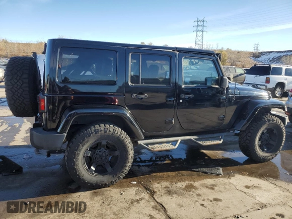 2016 Jeep Wrangler Unlimited 75th Anniversary with VIN 1C4BJWEG7GL113824, listed as a Copart auction lot 81372864 with 98,497 mi miles and Salvage title. Bid and sale history available at DreamBid. Image 3.