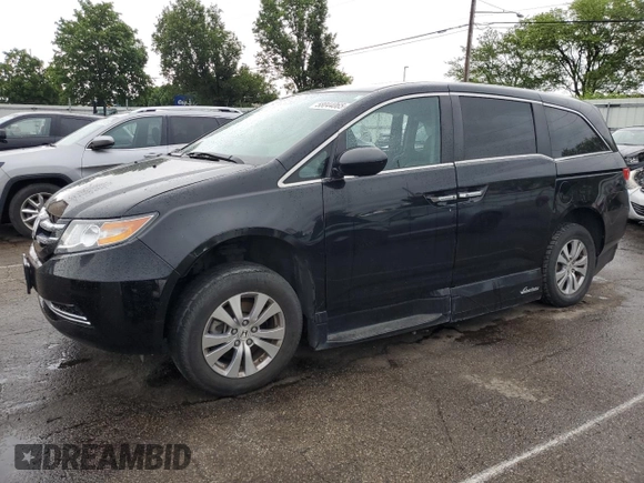 2015 Honda Odyssey EX-L z VIN 5FNRL5H64FB048406, wystawiony jako Copart lot #58044065 z przebiegiem 61 005 mil mil oraz Szkoda całkowita • Salvage title. Historia ofert i sprzedaży dostępna na DreamBid. Obrazek 1.