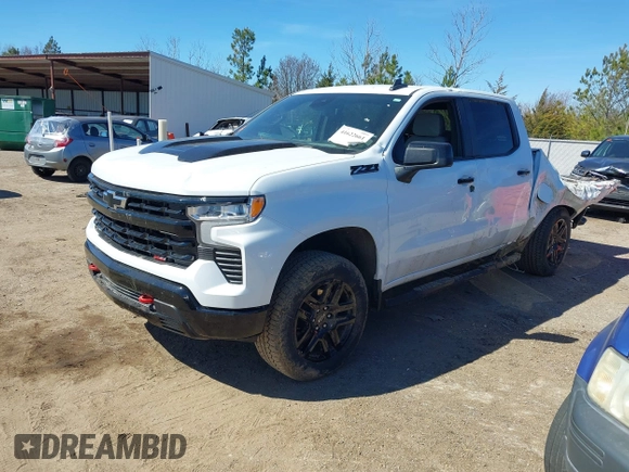 2023 Chevrolet Silverado 1500 LT Trail Boss with VIN 3GCUDFEDXPG253353, listed as a IAAI auction lot 41622661 with 36,487 mi miles and . Bid and sale history available at DreamBid. Image 17.