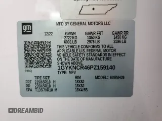 2023 Cadillac XT5 FWD Premium Luxury with VIN 1GYKNCR46PZ159140, listed as a Copart auction lot 45050085 with 28,231 mi miles and Non Repairable. Bid and sale history available at carsss.com. Image 14.