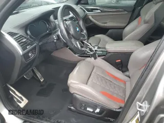 2020 BMW X3 M Competition with VIN 5YMTS0C06LLT10876, listed as a Copart auction lot 78739994 with 42,351 mi miles and Salvage title. Bid and sale history available at DreamBid. Image 7.
