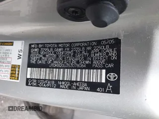 2005 Toyota Prius with VIN JTDKB20U353078084, listed as a IAAI auction lot 42157962 with 170,270 mi miles. Bid and sale history available at carsss.com. Image 9.