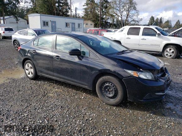 2015 Honda Civic Sedan LX with VIN 19XFB2F53FE277437, listed as a Copart auction lot 51210605 with 98,548 mi miles and Salvage Title. Bid and sale history available at carsss.com. Image 4.