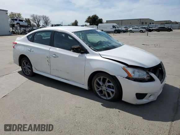 2013 Nissan Sentra SV with VIN 3N1AB7AP1DL666590, listed as a Copart auction lot 48537335 with 171,615 mi miles and Salvage Title. Bid and sale history available at DreamBid. Image 4.