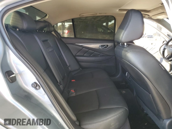 2015 Infiniti Q50 Premium with VIN JN1BV7AP4FM332073, listed as a Copart auction lot 46950325 with 66,587 mi miles and Salvage Title. Bid and sale history available at carsss.com. Image 10.