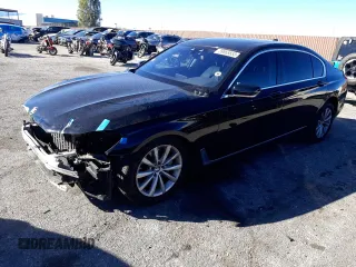2019 BMW 7 Series 740i with VIN WBA7E2C50KB217782, listed as a Copart auction lot 39865553 with 65,495 mi miles. Bid and sale history available at carsss.com. Image 1.