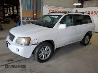 2006 Toyota Highlander z VIN JTEEW21A260010590, wystawiony jako Copart lot #61161125 z przebiegiem 184 840 mil mil oraz Czysty tytuł • Clean title. Historia ofert i sprzedaży dostępna na DreamBid. Obrazek 1.